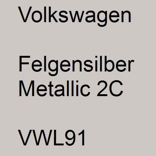 Volkswagen, Felgensilber Metallic 2C, VWL91.